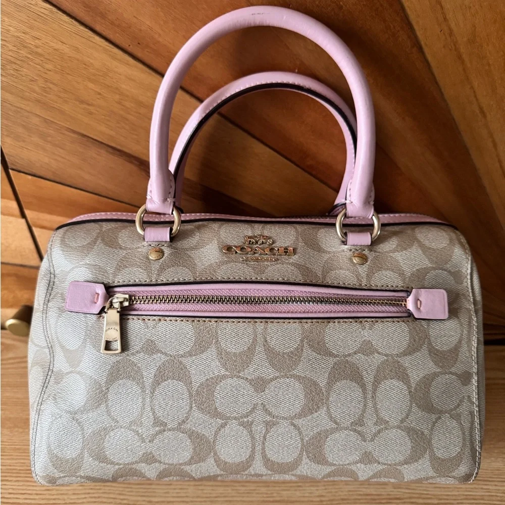 Coach Rowan Satchel in bubblegum Bag crossbody - Picture 6 of 10